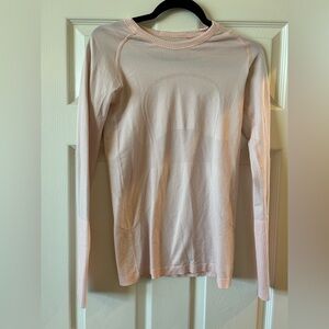 Lululemon Swiftly Long Sleeve, size6, great condition, Light Pink